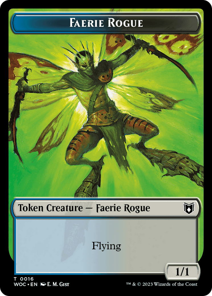 Faerie Rogue // Copy (0016) Double-Sided Token [Wilds of Eldraine Commander Tokens] | Good Games North
