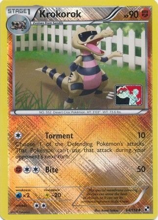 Krokorok (64/114) (League Promo) [Black & White: Base Set] | Good Games North