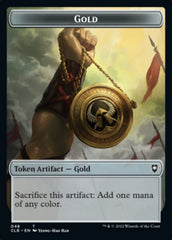 Gold // Dragon Double-sided Token [Commander Legends: Battle for Baldur's Gate Tokens] | Good Games North