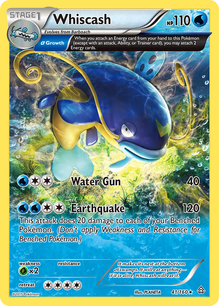 Whiscash (41/160) [XY: Primal Clash] | Good Games North