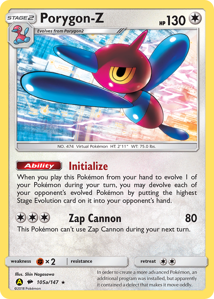 Porygon-Z (105a/147) (Alternate Art Promo) [Sun & Moon: Burning Shadows] | Good Games North