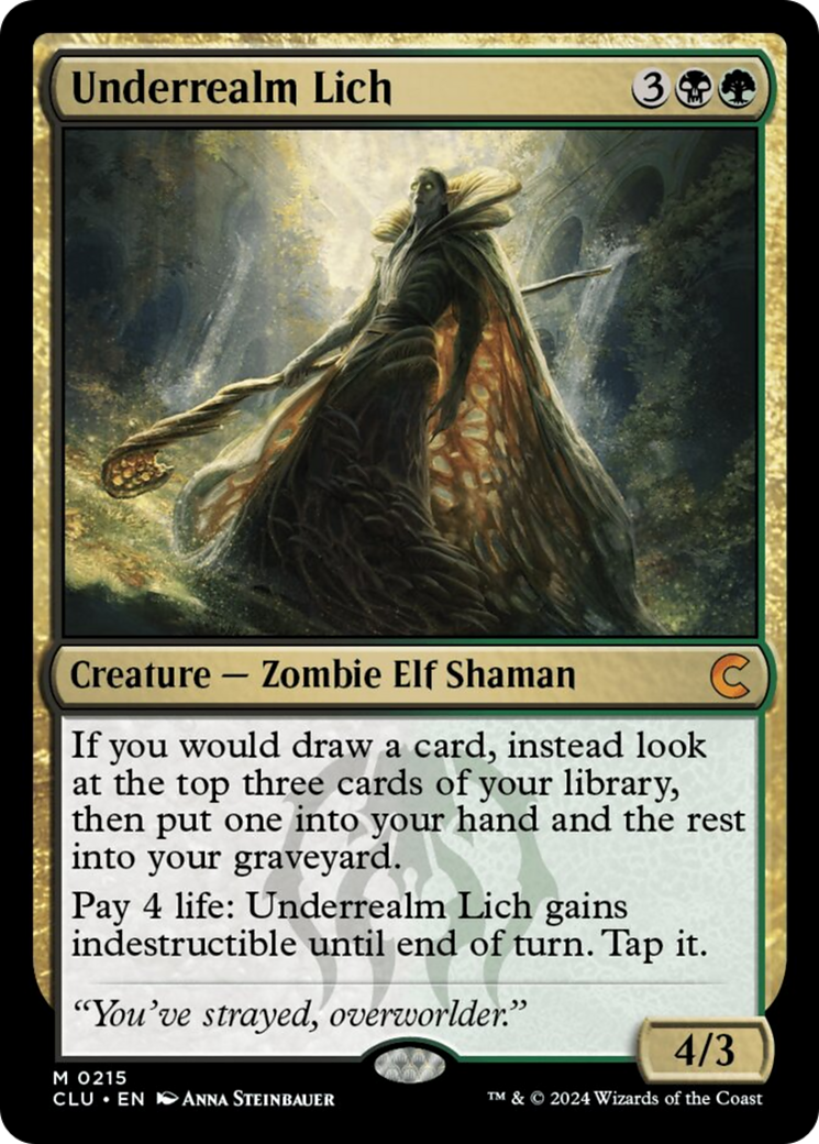 Underrealm Lich [Ravnica: Clue Edition] | Good Games North