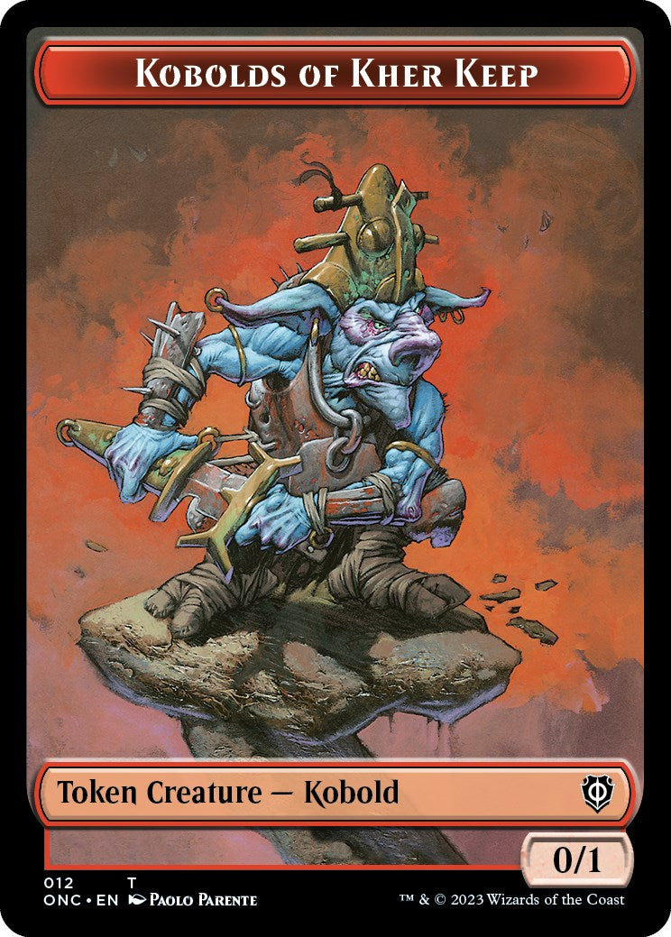Kobolds of Kher Keep // Dragon Double-Sided Token [Phyrexia: All Will Be One Commander Tokens] | Good Games North