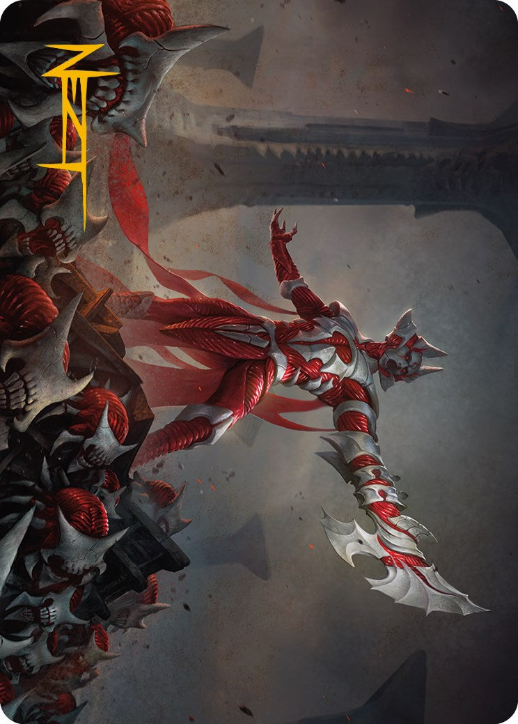 Mite Overseer Art Card (Gold-Stamped Signature) [Phyrexia: All Will Be One Art Series] | Good Games North