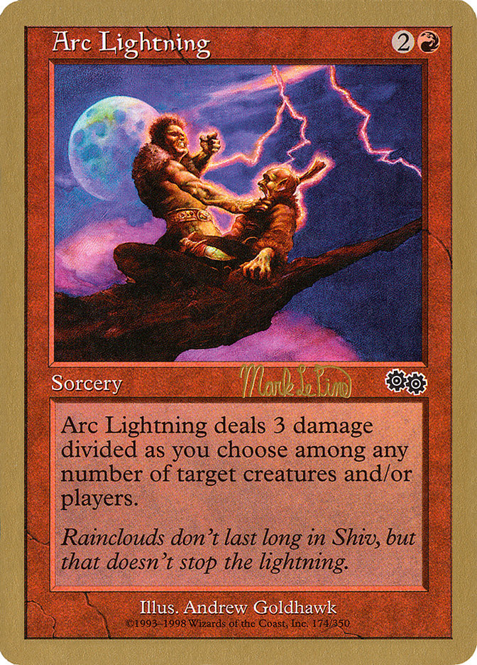 Arc Lightning (Mark Le Pine) [World Championship Decks 1999] | Good Games North