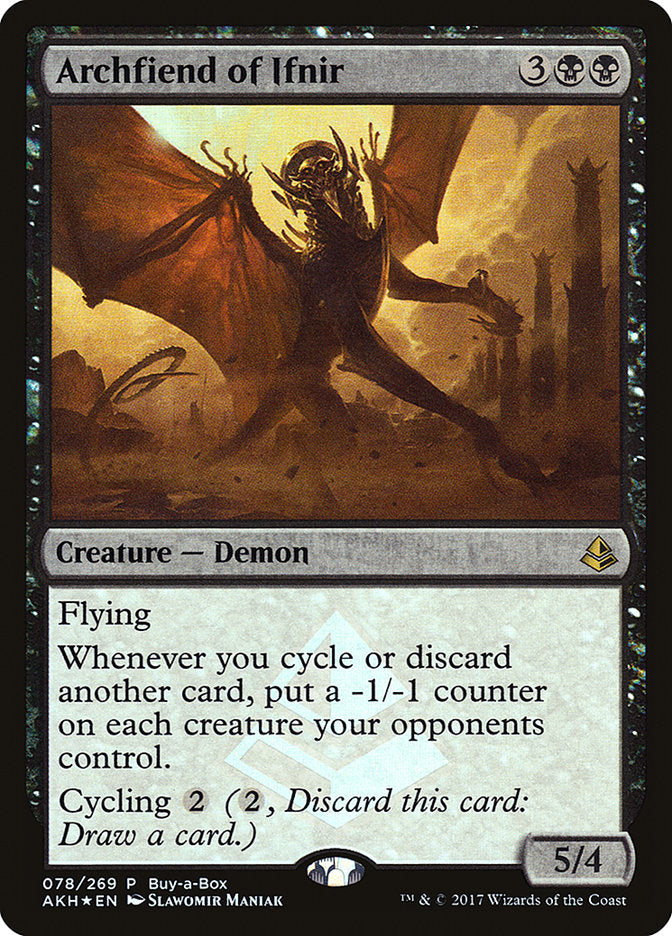 Archfiend of Ifnir (Buy-A-Box) [Amonkhet Promos] | Good Games North