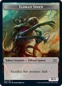 Eldrazi Spawn // Plant Double-sided Token [Double Masters Tokens] | Good Games North