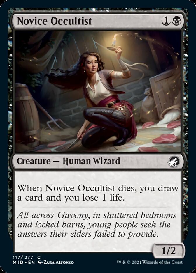 Novice Occultist [Innistrad: Midnight Hunt] | Good Games North
