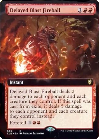 Delayed Blast Fireball (Extended Art) [Commander Legends: Battle for Baldur's Gate] | Good Games North