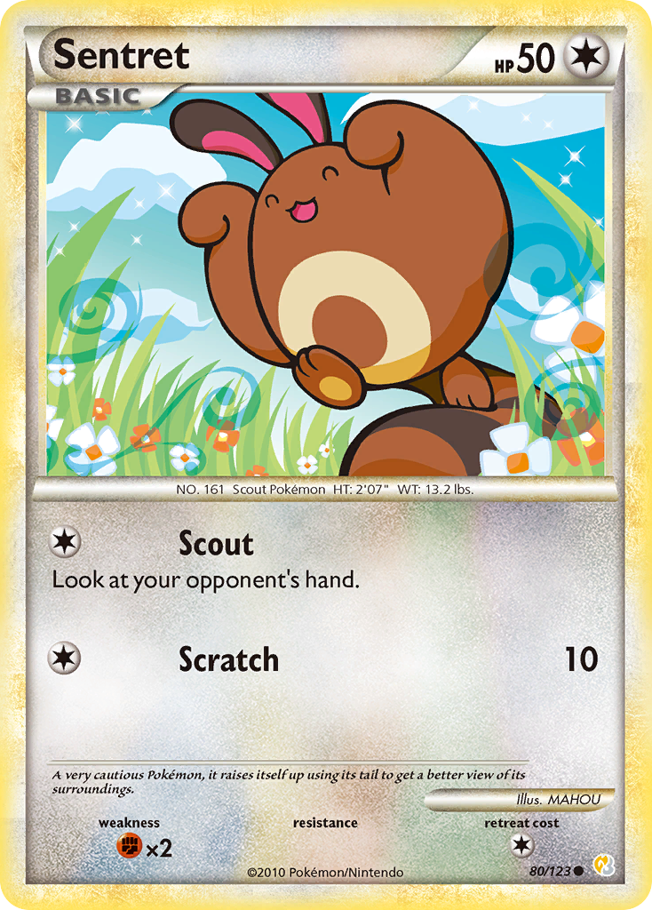 Sentret (80/123) [HeartGold & SoulSilver: Base Set] | Good Games North