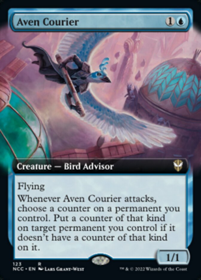 Aven Courier (Extended Art) [Streets of New Capenna Commander] | Good Games North