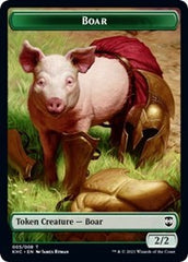 Boar // Spirit Double-sided Token [Kaldheim Commander Tokens] | Good Games North