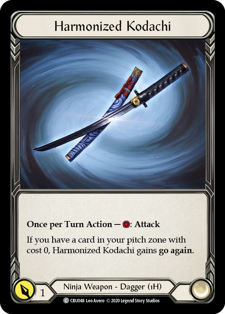 Harmonized Kodachi [U-CRU048-RF] Unlimited Rainbow Foil | Good Games North