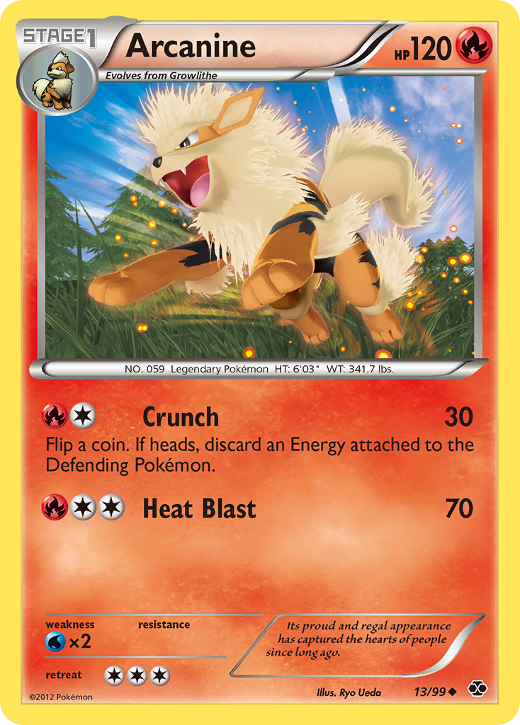 Arcanine (13/99) [Black & White: Next Destinies] | Good Games North