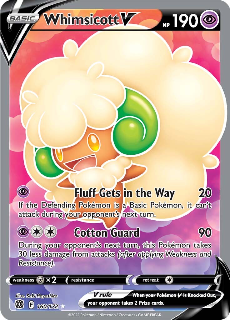 Whimsicott V (160/172) [Sword & Shield: Brilliant Stars] | Good Games North