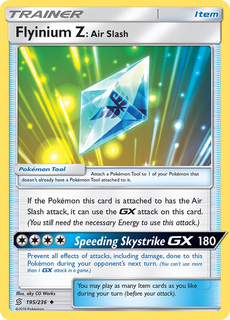 Flyinium Z: Air Slash (195/236) [Sun & Moon: Unified Minds] | Good Games North