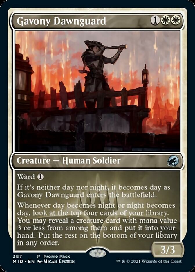 Gavony Dawnguard (Promo Pack) [Innistrad: Midnight Hunt Promos] | Good Games North