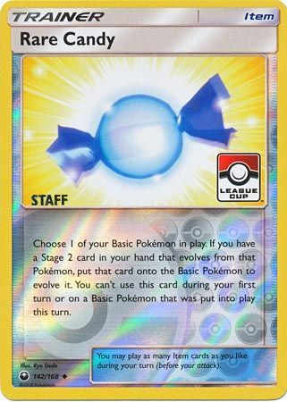 Rare Candy (142/168) (League Promo Staff) [Sun & Moon: Celestial Storm] | Good Games North