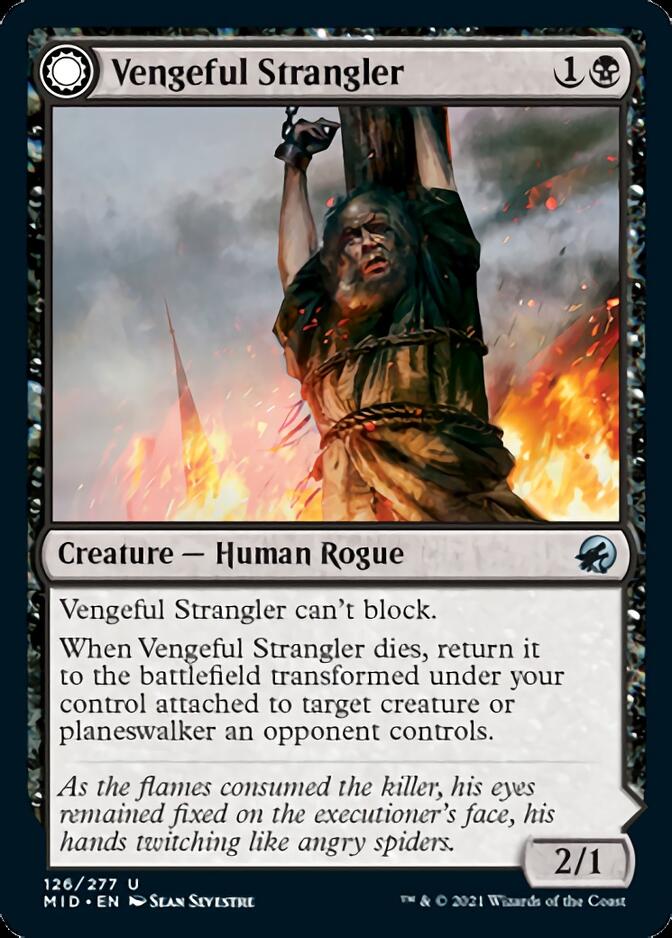 Vengeful Strangler // Strangling Grasp [Innistrad: Midnight Hunt] | Good Games North