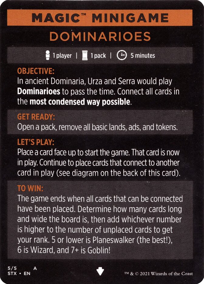 Dominarioes (Magic Minigame) [Strixhaven: School of Mages Minigame] | Good Games North