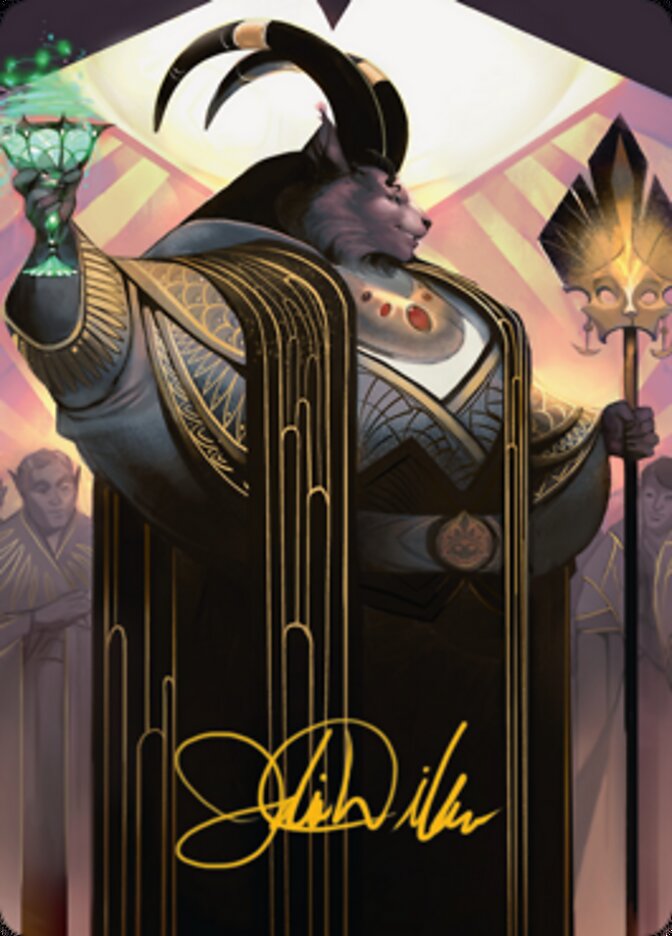 Jetmir, Nexus of Revels 2 Art Card (Gold-Stamped Signature) [Streets of New Capenna Art Series] | Good Games North
