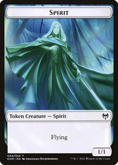 Human Warrior // Spirit Double-sided Token [Kaldheim Tokens] | Good Games North