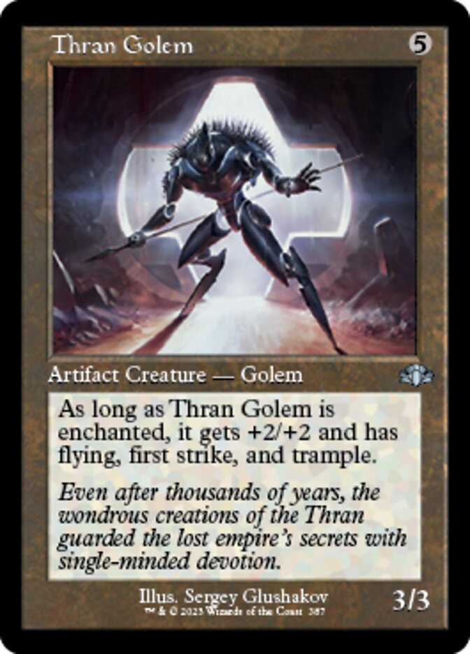 Thran Golem (Retro) [Dominaria Remastered] | Good Games North