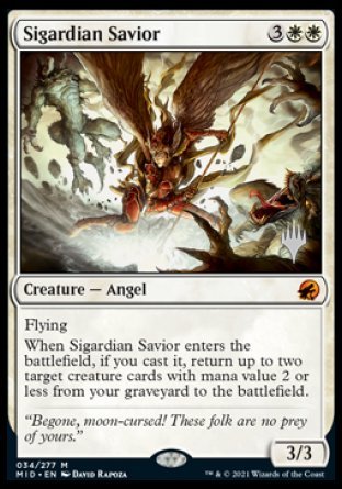 Sigardian Savior (Promo Pack) [Innistrad: Midnight Hunt Promos] | Good Games North