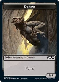 Demon // Pirate Double-sided Token [Core Set 2021 Tokens] | Good Games North