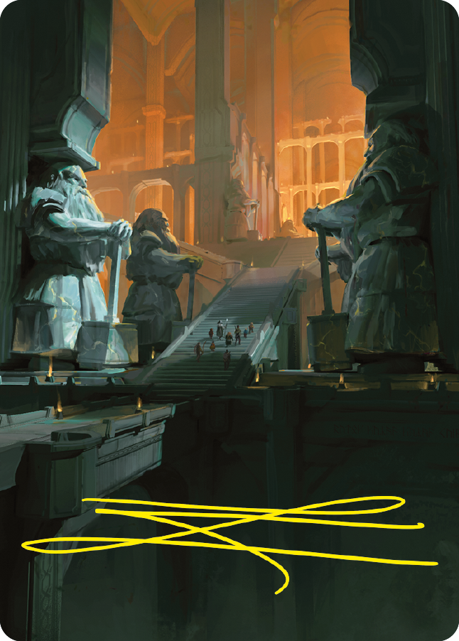 Mines of Moria Art Card (Gold-Stamped Signature) [The Lord of the Rings: Tales of Middle-earth Art Series] | Good Games North