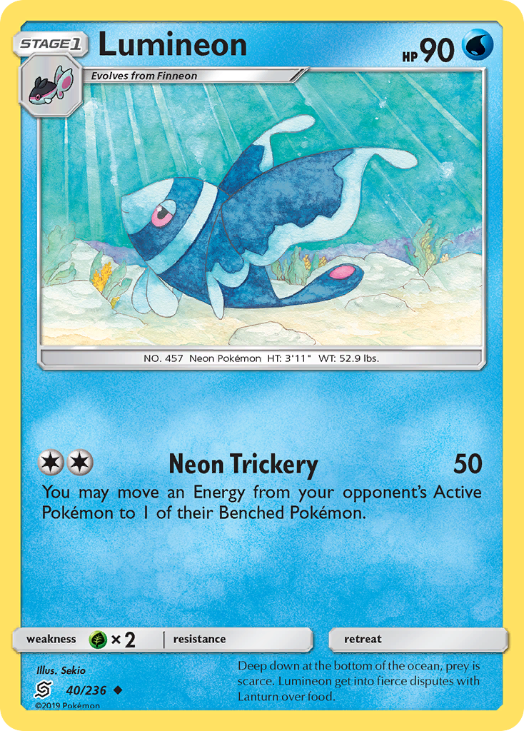 Lumineon (40/236) [Sun & Moon: Unified Minds] | Good Games North