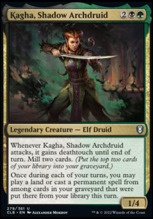 Kagha, Shadow Archdruid [Commander Legends: Battle for Baldur's Gate] | Good Games North