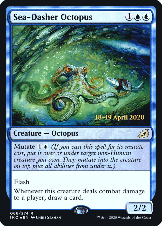Sea-Dasher Octopus  [Ikoria: Lair of Behemoths Prerelease Promos] | Good Games North
