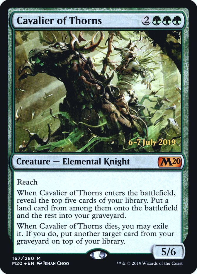 Cavalier of Thorns  [Core Set 2020 Prerelease Promos] | Good Games North