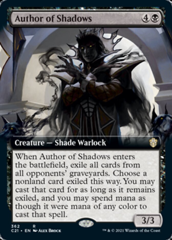 Author of Shadows (Extended) [Commander 2021] | Good Games North