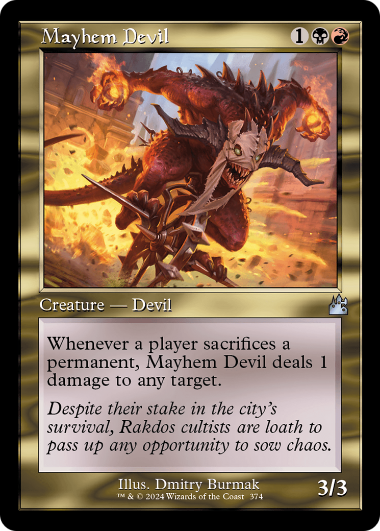 Mayhem Devil (Retro Frame) [Ravnica Remastered] | Good Games North