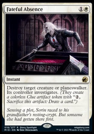 Fateful Absence (Promo Pack) [Innistrad: Midnight Hunt Promos] | Good Games North