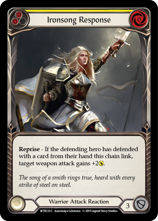 Ironsong Response (Yellow) [WTR133-C] Alpha Print Normal | Good Games North