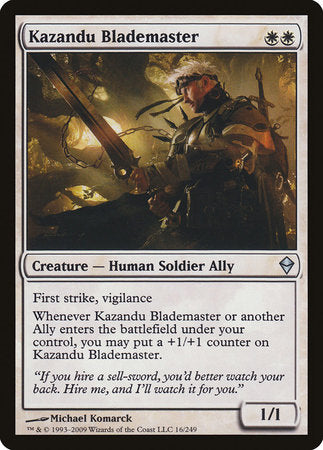 Kazandu Blademaster [Zendikar] | Good Games North