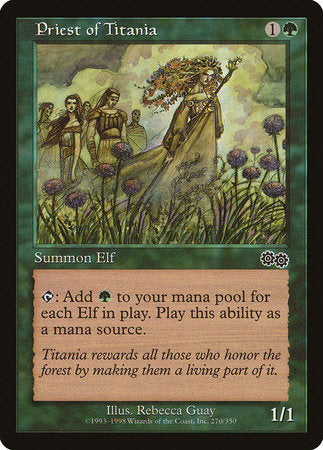 Priest of Titania [Urza's Saga] | Good Games North
