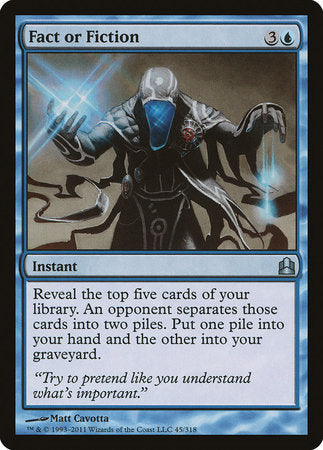 Fact or Fiction [Commander 2011] | Good Games North