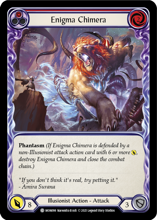 Enigma Chimera (Red) [MON098] 1st Edition Normal | Good Games North