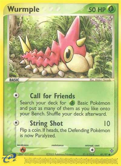 Wurmple (81/97) [EX: Dragon] | Good Games North