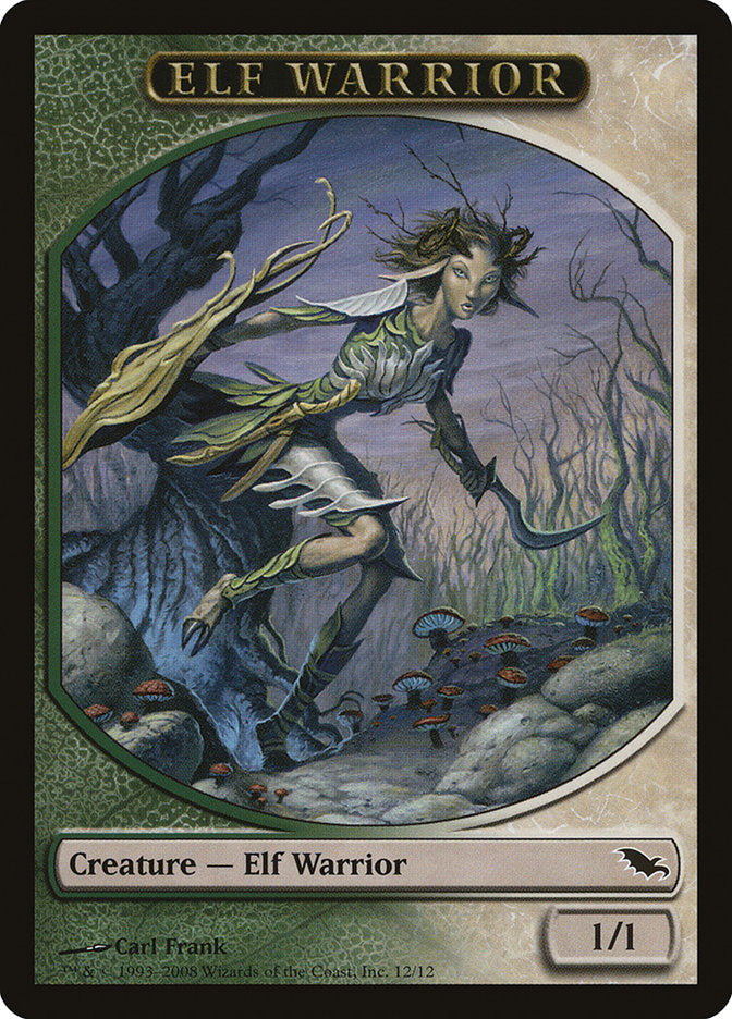 Elf Warrior (12/12) [Shadowmoor Tokens] | Good Games North