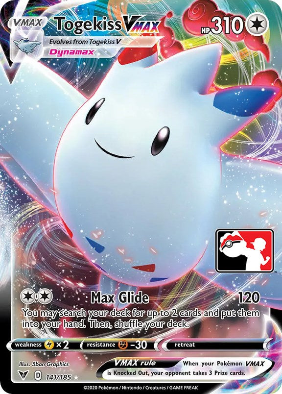 Togekiss VMAX (141/185) [Prize Pack Series One] | Good Games North