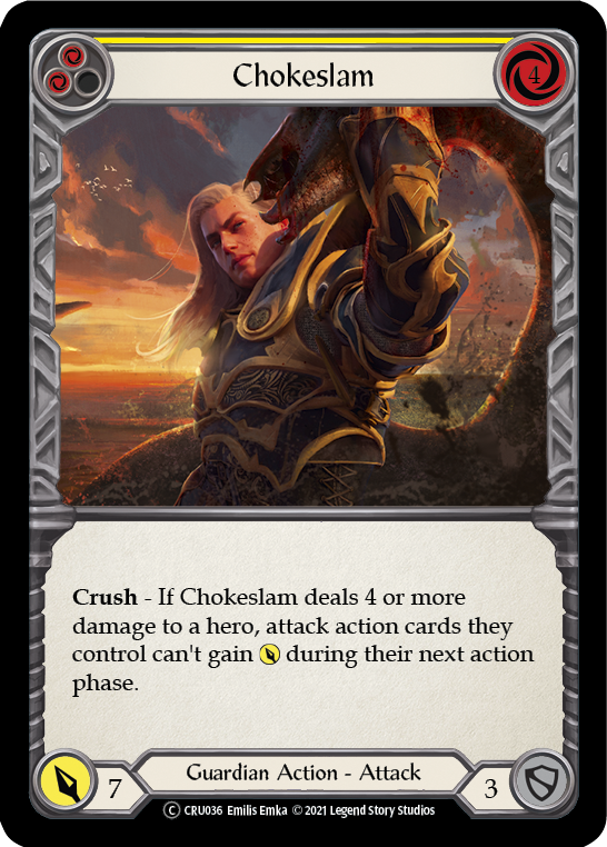 Chokeslam (Yellow) [U-CRU036] Unlimited Normal | Good Games North