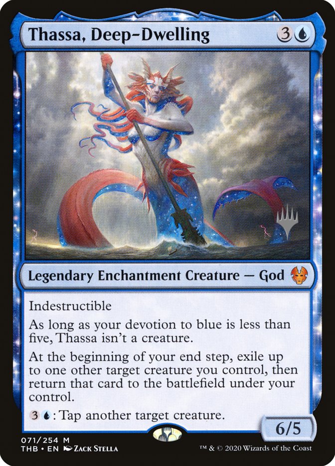 Thassa, Deep-Dwelling (Promo Pack) [Theros Beyond Death Promos] | Good Games North
