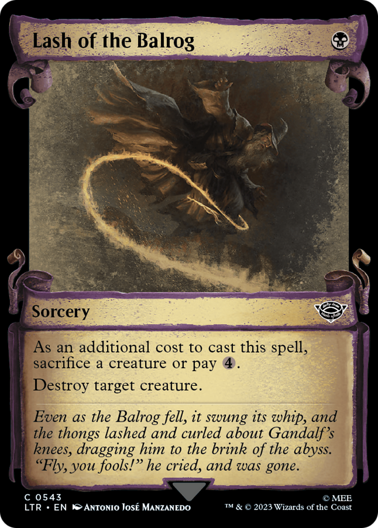Lash of the Balrog [The Lord of the Rings: Tales of Middle-Earth Showcase Scrolls] | Good Games North