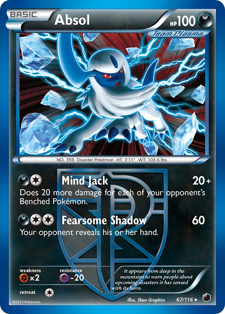 Absol (67/116) (Moltres Legendary Battle Deck) (Theme Deck Exclusive) [Black & White: Plasma Freeze] | Good Games North