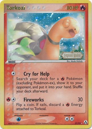 Torkoal (27/92) (Stamped) [EX: Legend Maker] | Good Games North